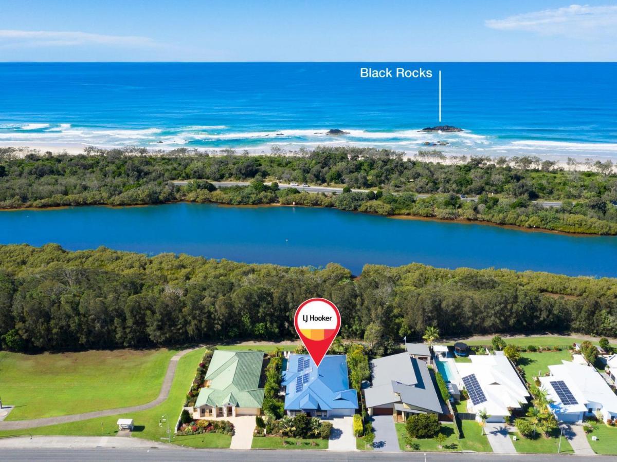 Black Rock Beach House With Pool Pottsville Eksteriør bilde